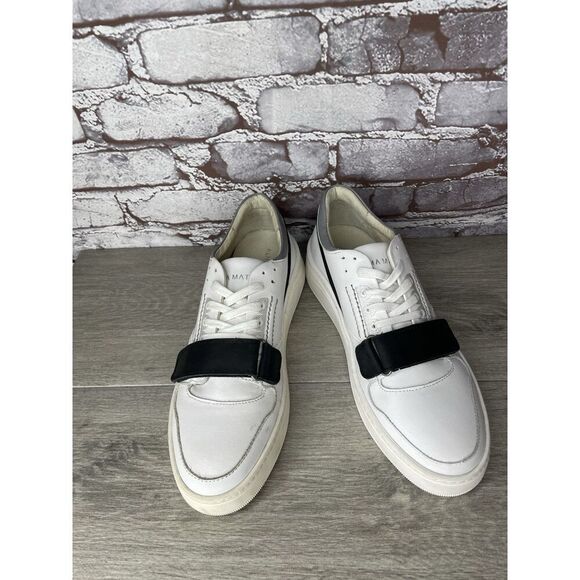 Gamma 4 True Alma Mater White Leather Strap Lace Up Shoes Men Sz 40EU/7M US W9.5 main image 8